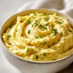 Vegan creamy mashed potatoes holiday side