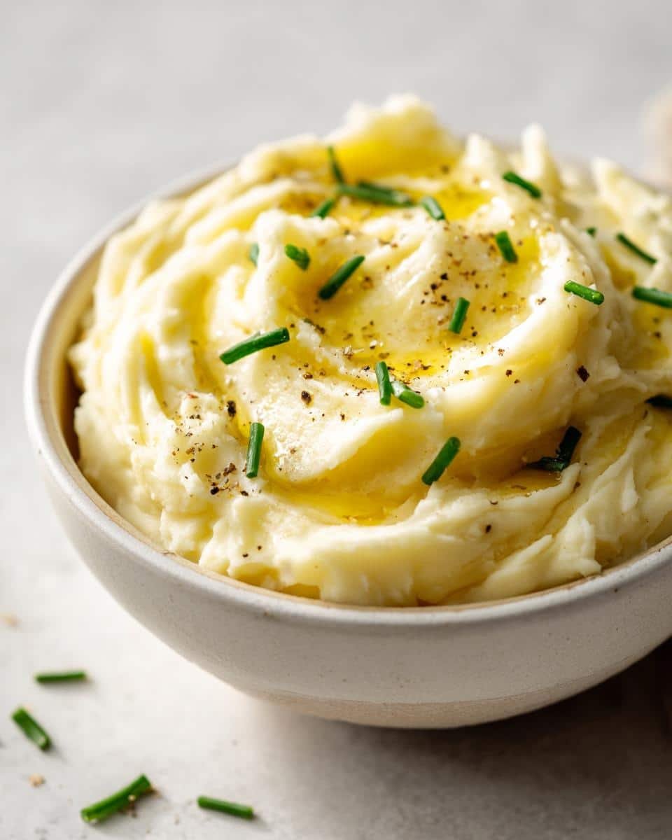 Vegan creamy mashed potatoes holiday side - detail 2