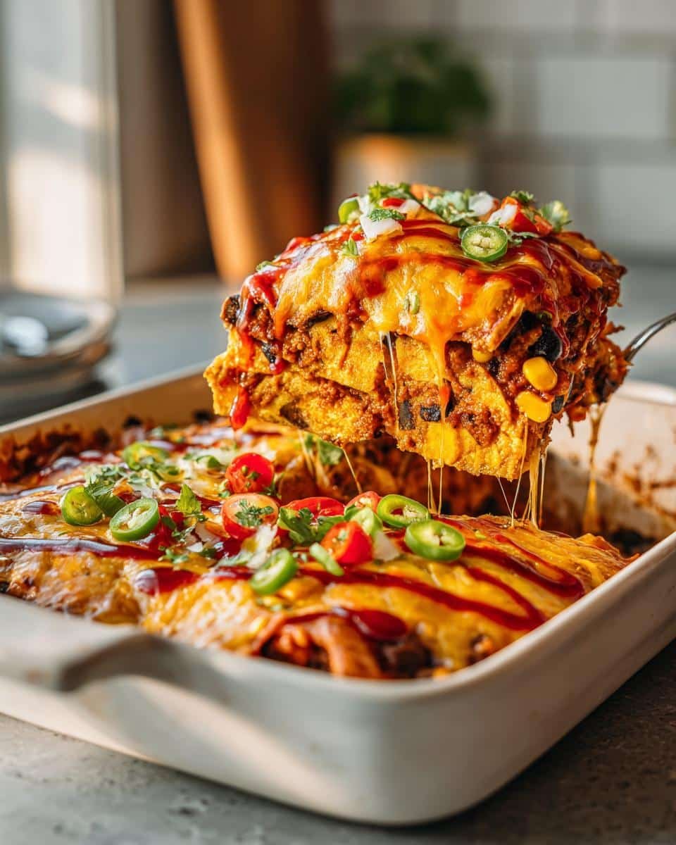 Vegan enchilada bake easy weeknight - detail 2