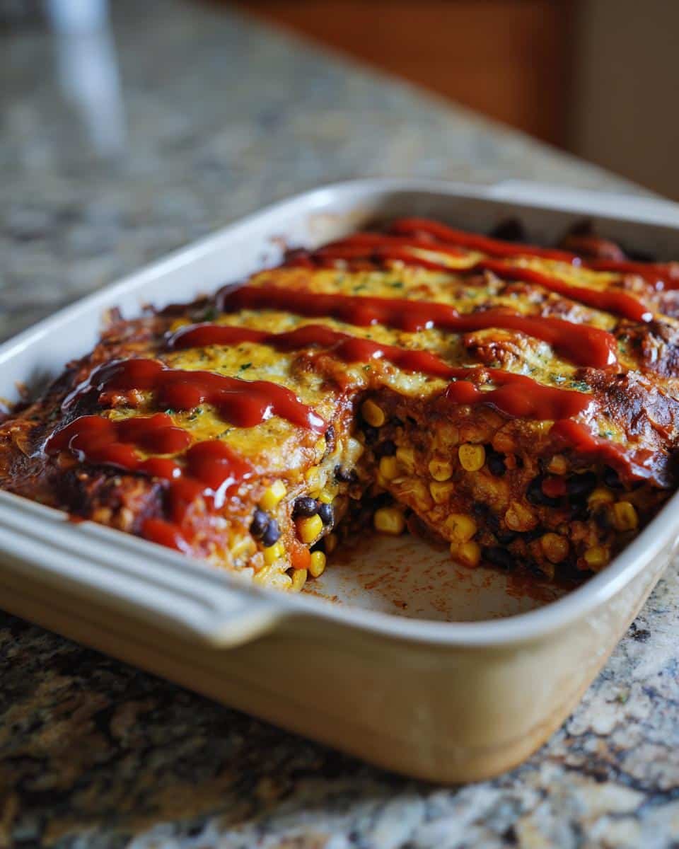 40-Minute Vegan Enchilada Bake Easy Weeknight Dinner Savior