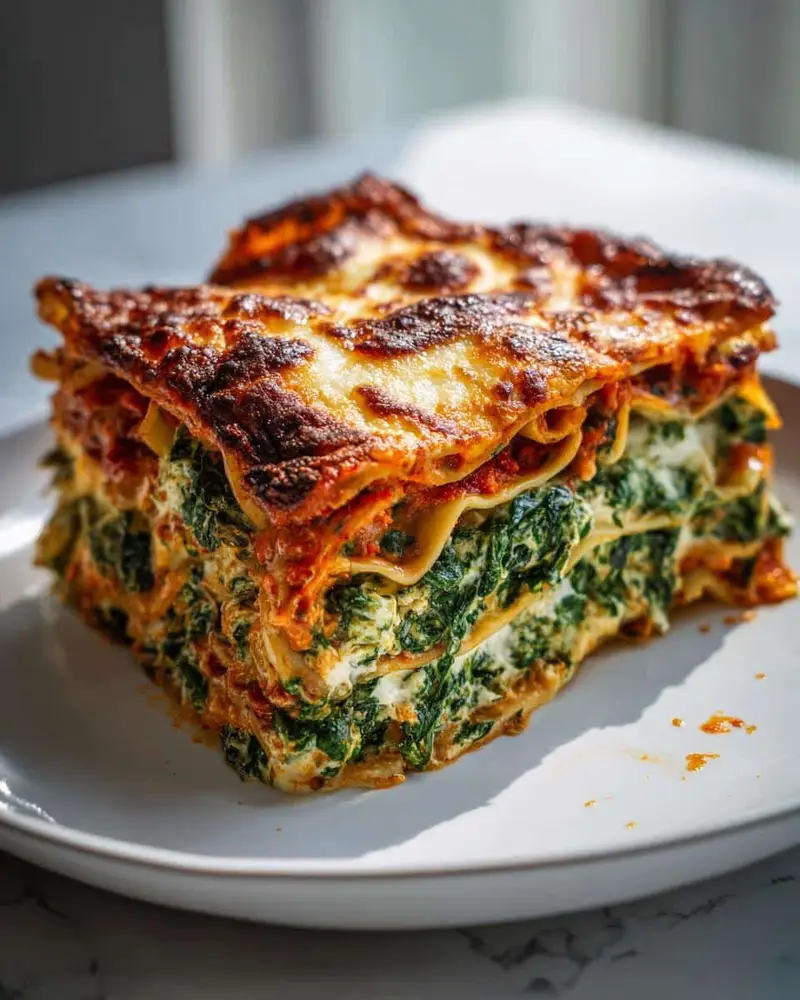 Vegan lasagna spinach ricotta family size - detail 2