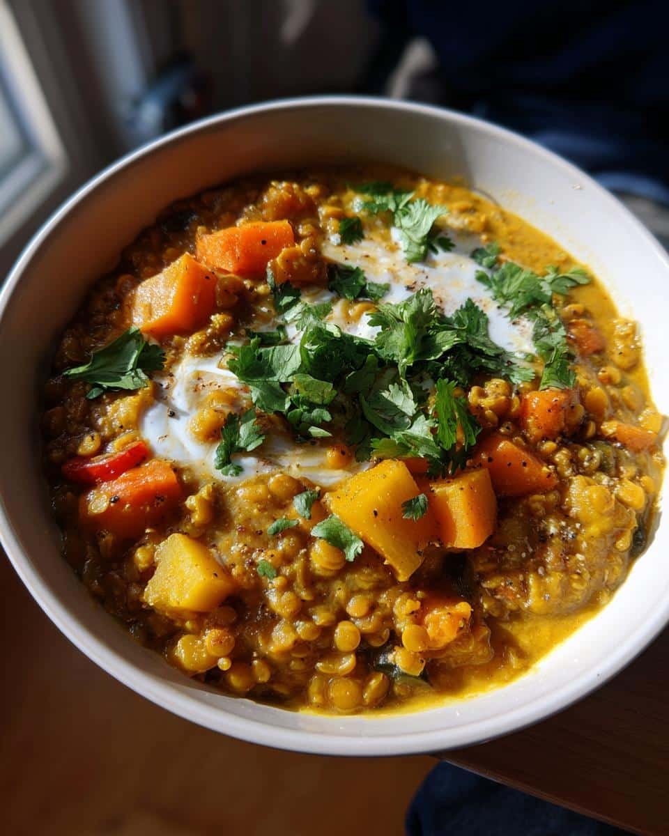 Hearty Vegan Lentil and Vegetable Curry in 40 Minutes Flat