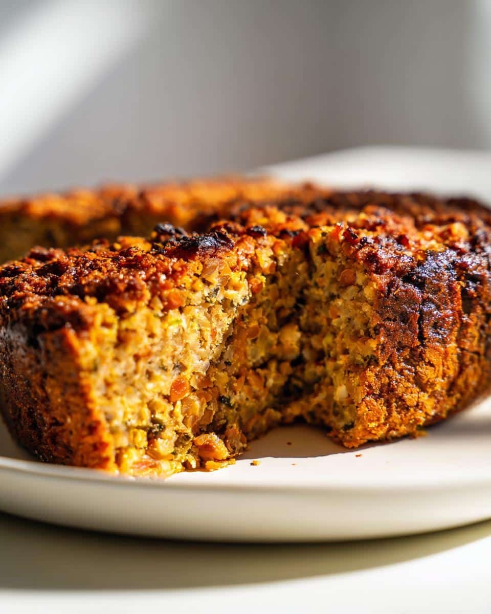 Vegan lentil roast holiday centerpiece​ - detail 2