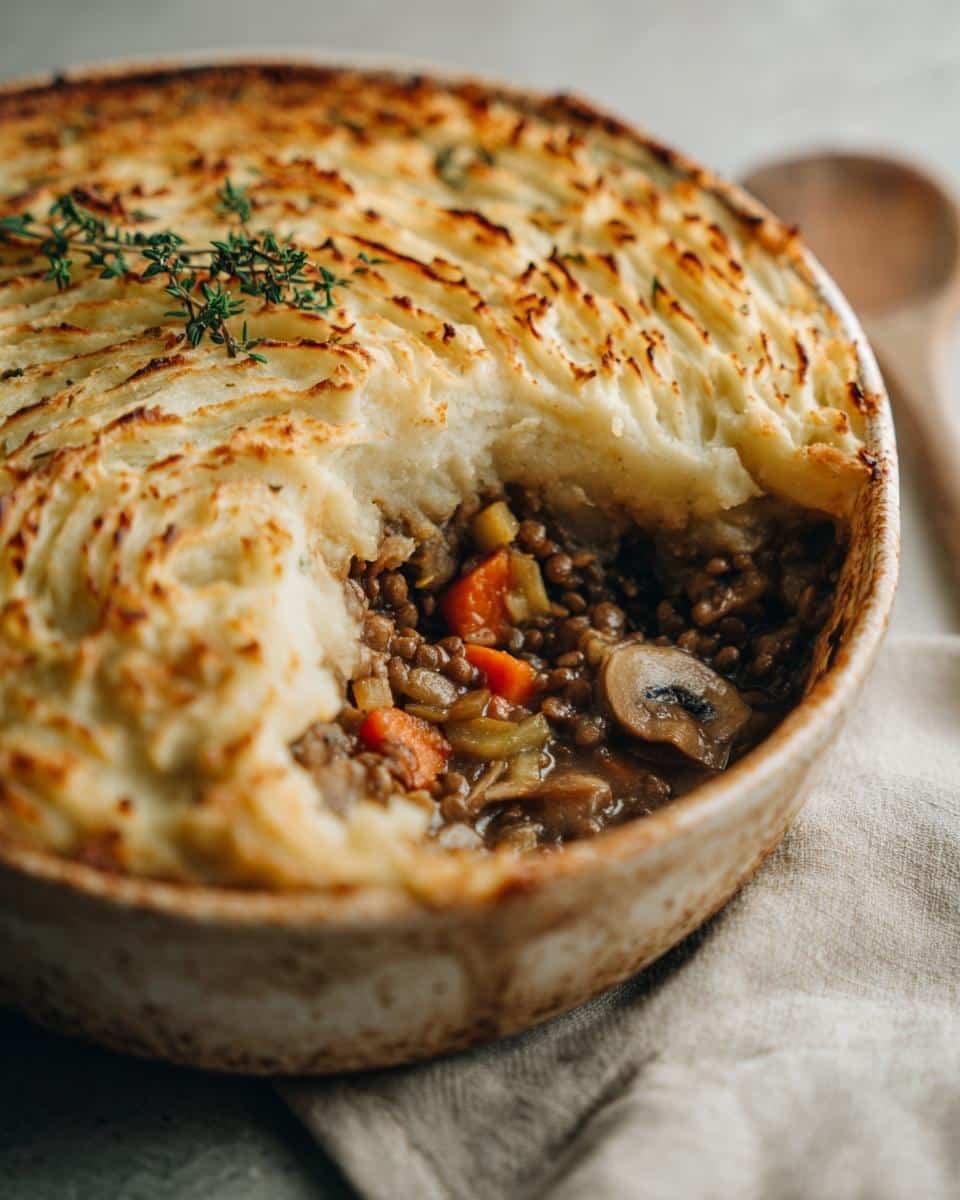 Hearty Vegan Mushroom and Lentil Shepherd’s Pie in 45 Minutes