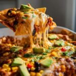 Vegan nacho casserole game day family