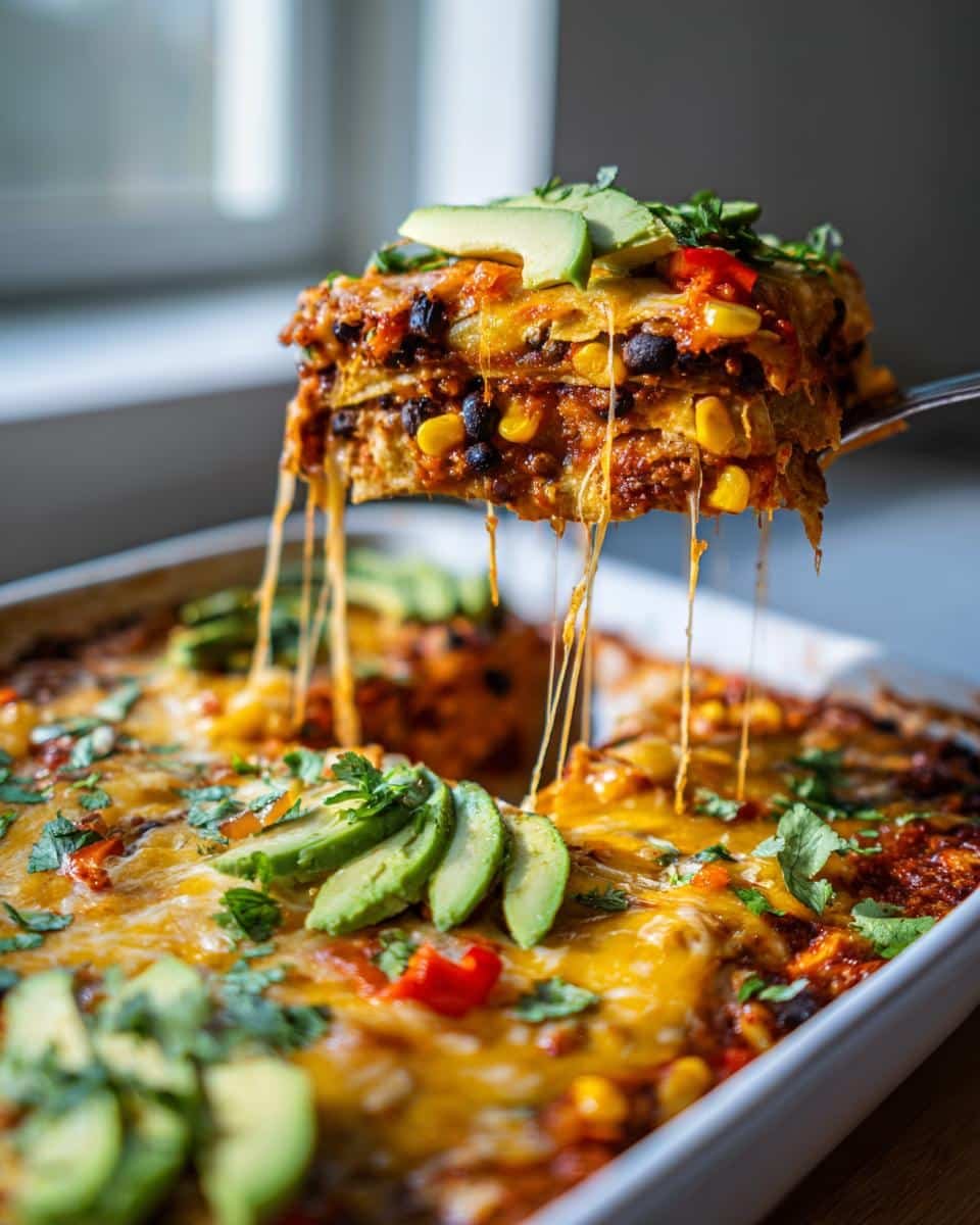 Vegan nacho casserole game day family - detail 2