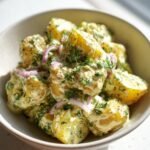 Vegan potato salad winter family side