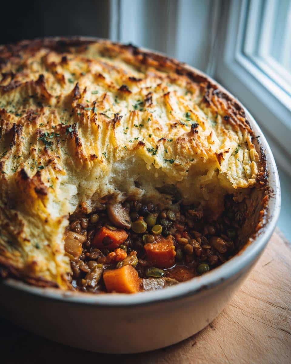 Irresistible Vegan shepherd’s pie cozy family meal in 5 easy steps