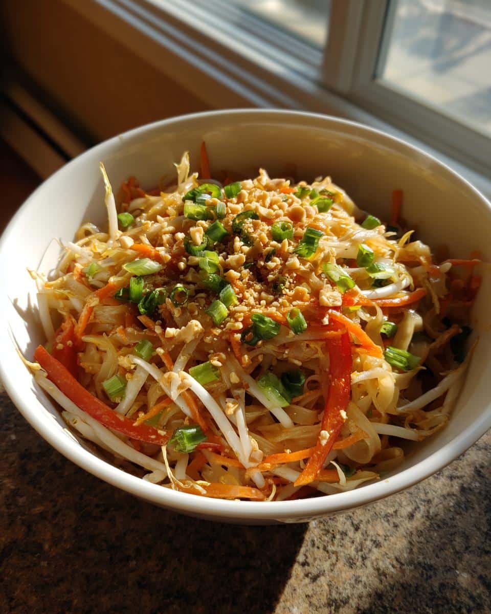 Vegetable Pad Thai - detail 1