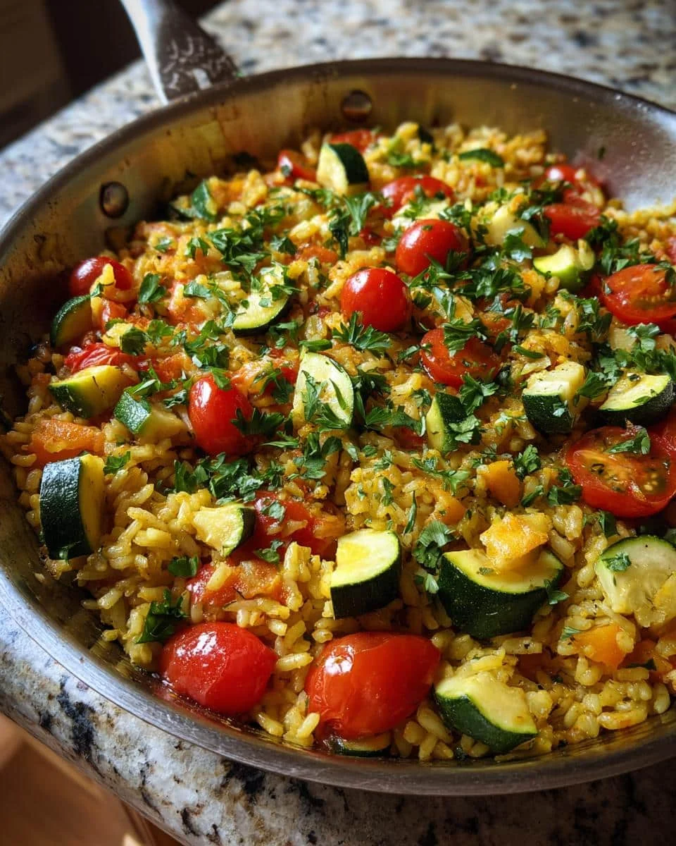 Vegetable paella easy one pan - detail 2