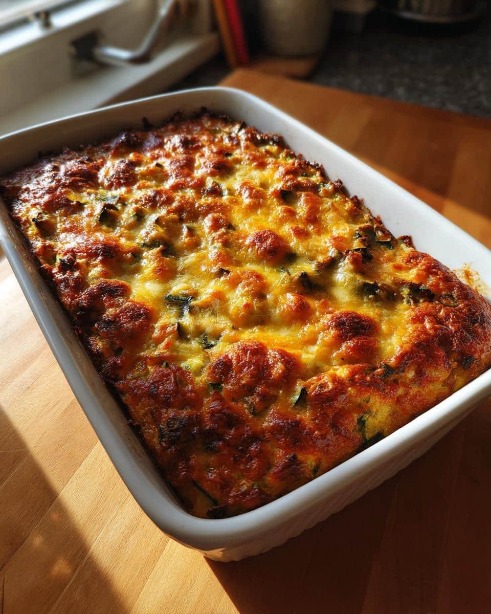 Zucchini and quinoa casserole healthy family dinner​ - detail 2