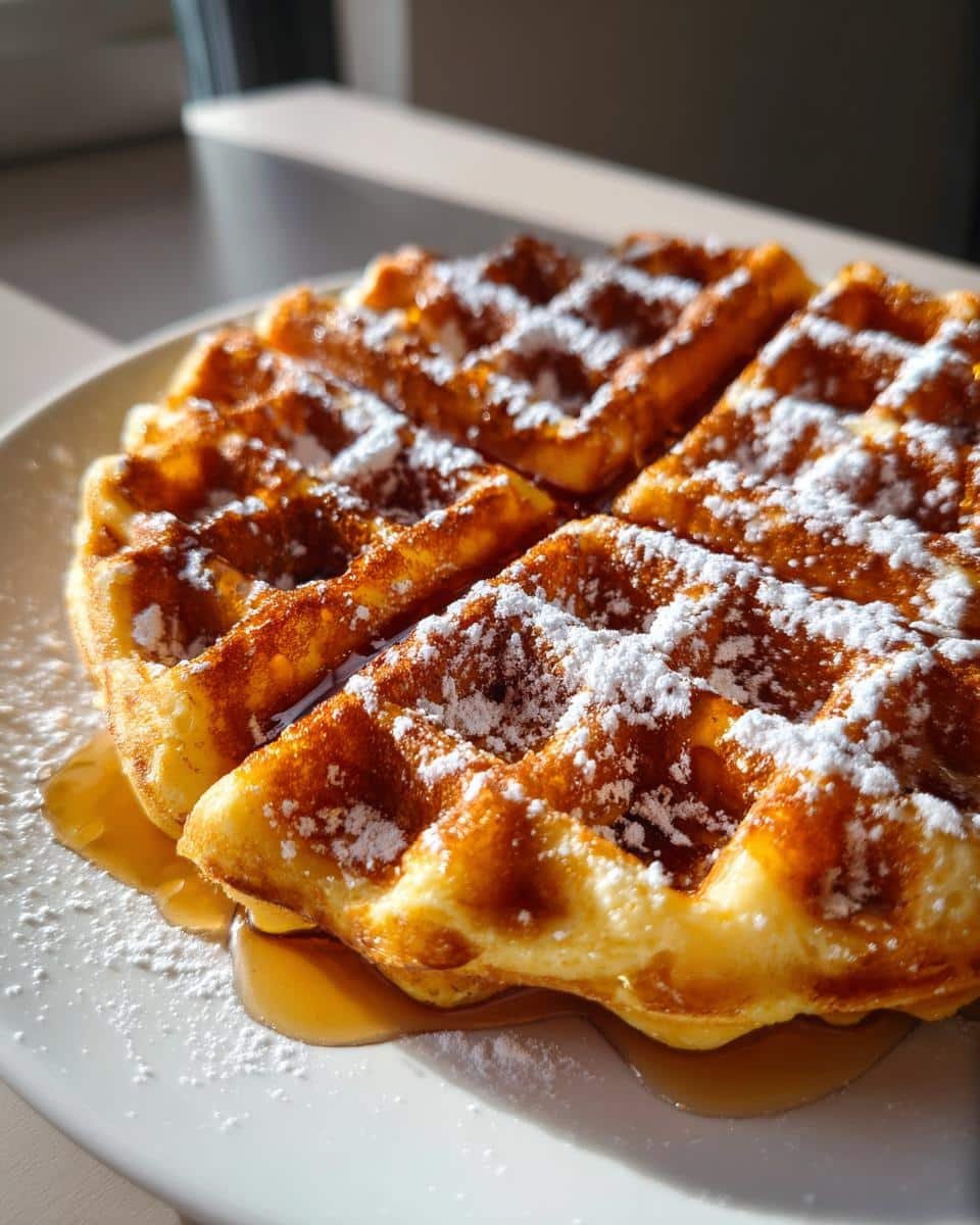 Almond Flour Waffles - detail 2