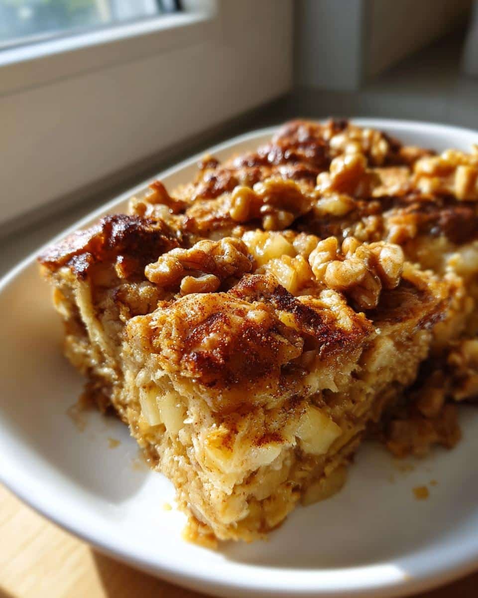 Apple Walnut Baked Oats - detail 1