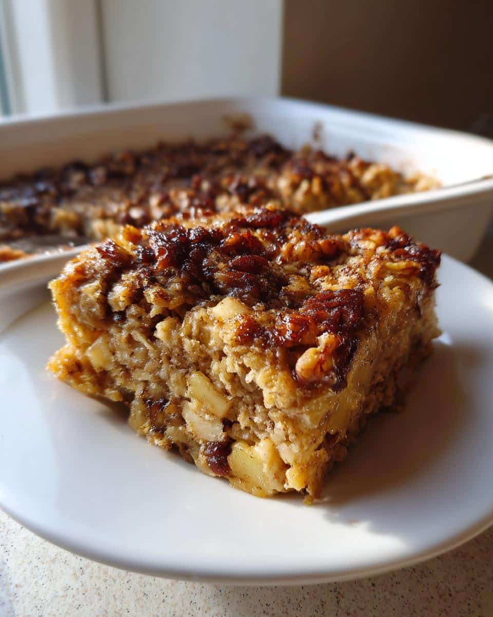 Apple Walnut Baked Oats - detail 2