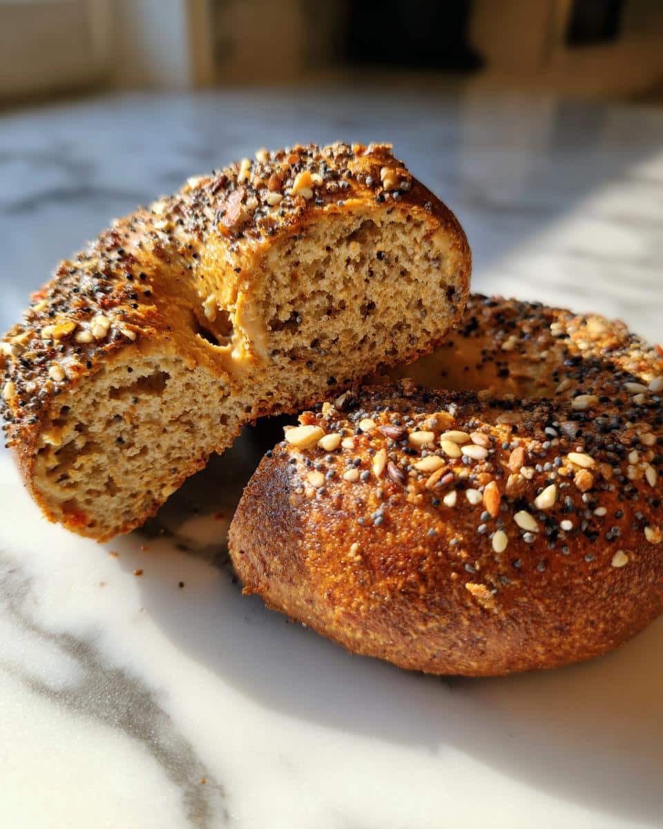 Bagel with Nut Butter and Seeds - detail 1
