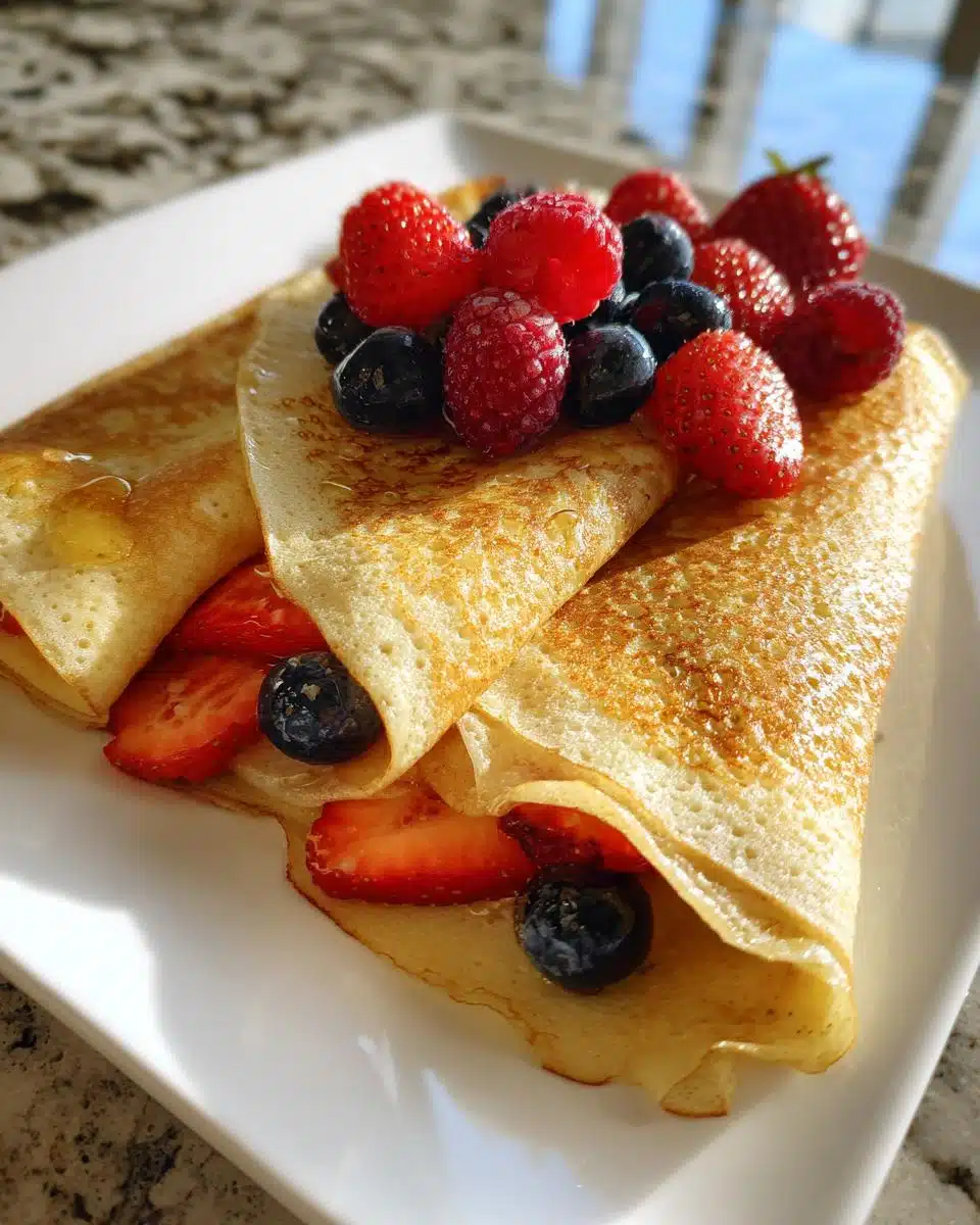 3 Berry Protein Crepes That Will Blow Your Morning Away