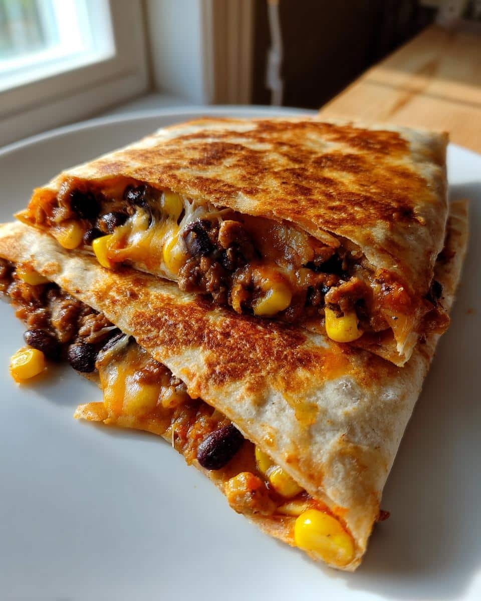 Black Bean and Corn Quesadillas - detail 1