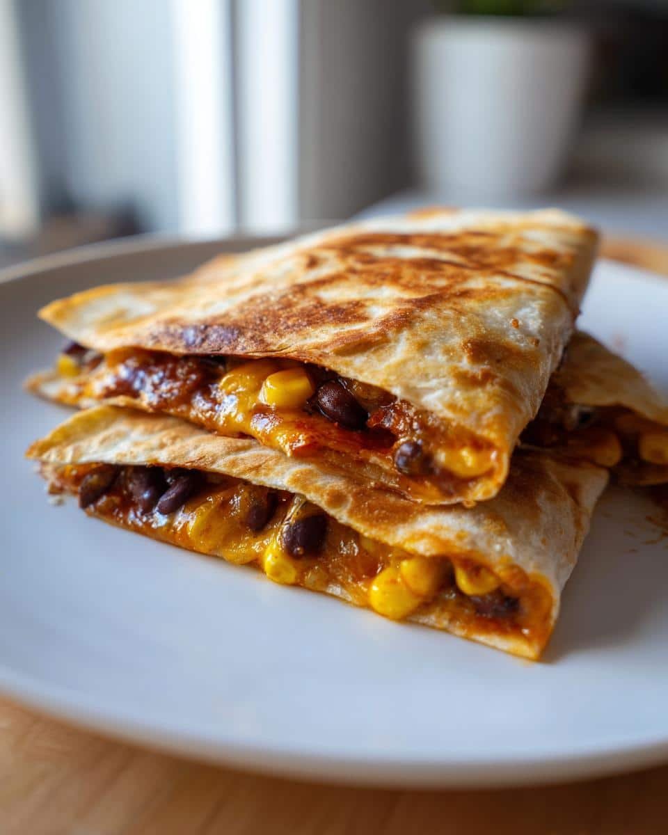 20-Minute Black Bean and Corn Quesadillas – Irresistible &amp; Easy