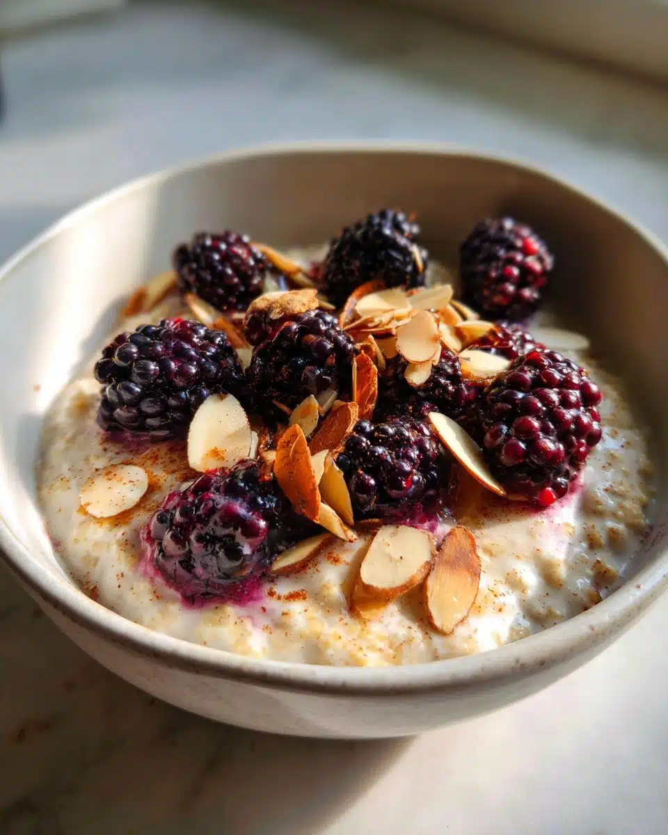 Blackberry Almond Porridge - detail 1