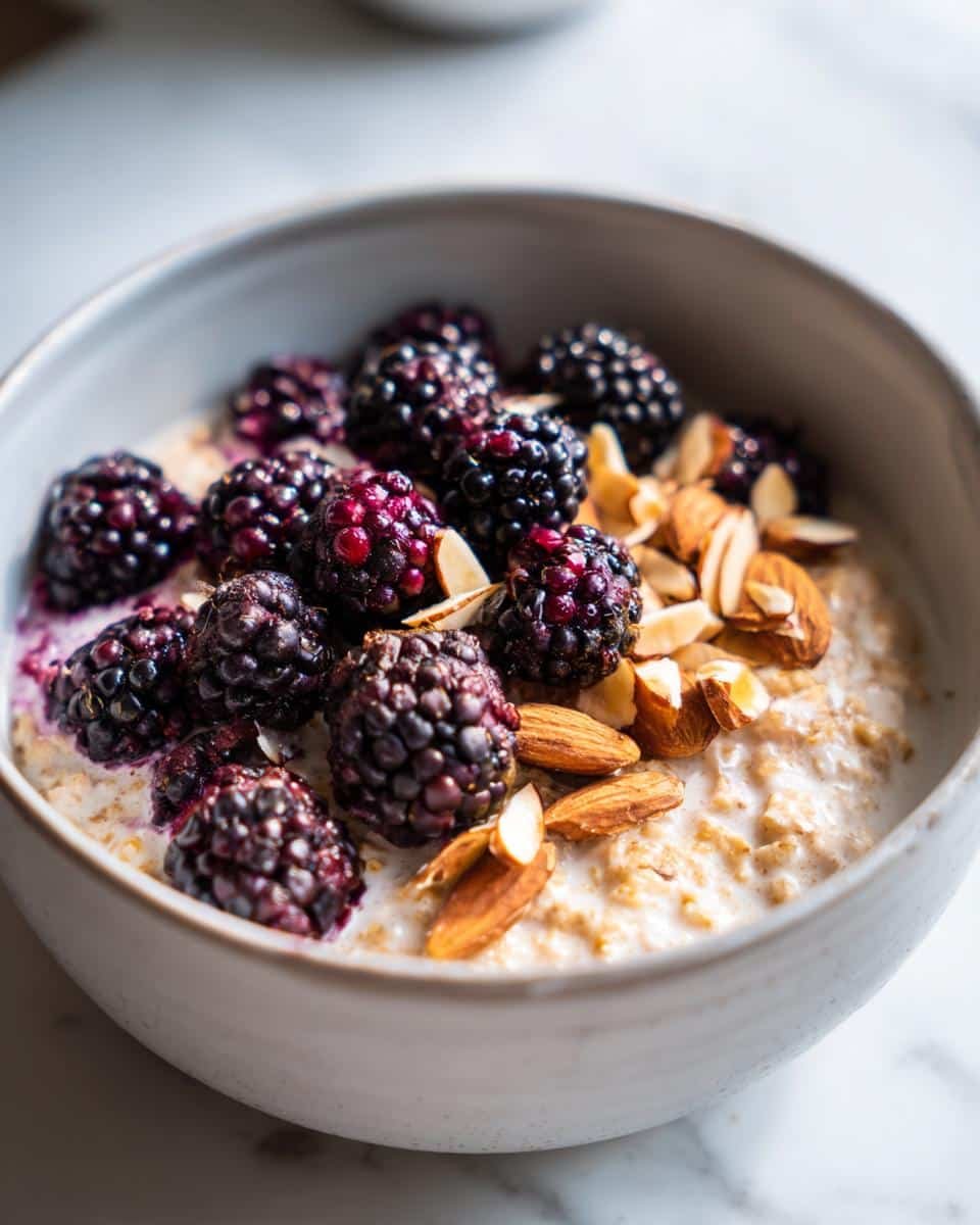 Blackberry Almond Porridge - detail 2