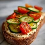 Breakfast Hummus Toast