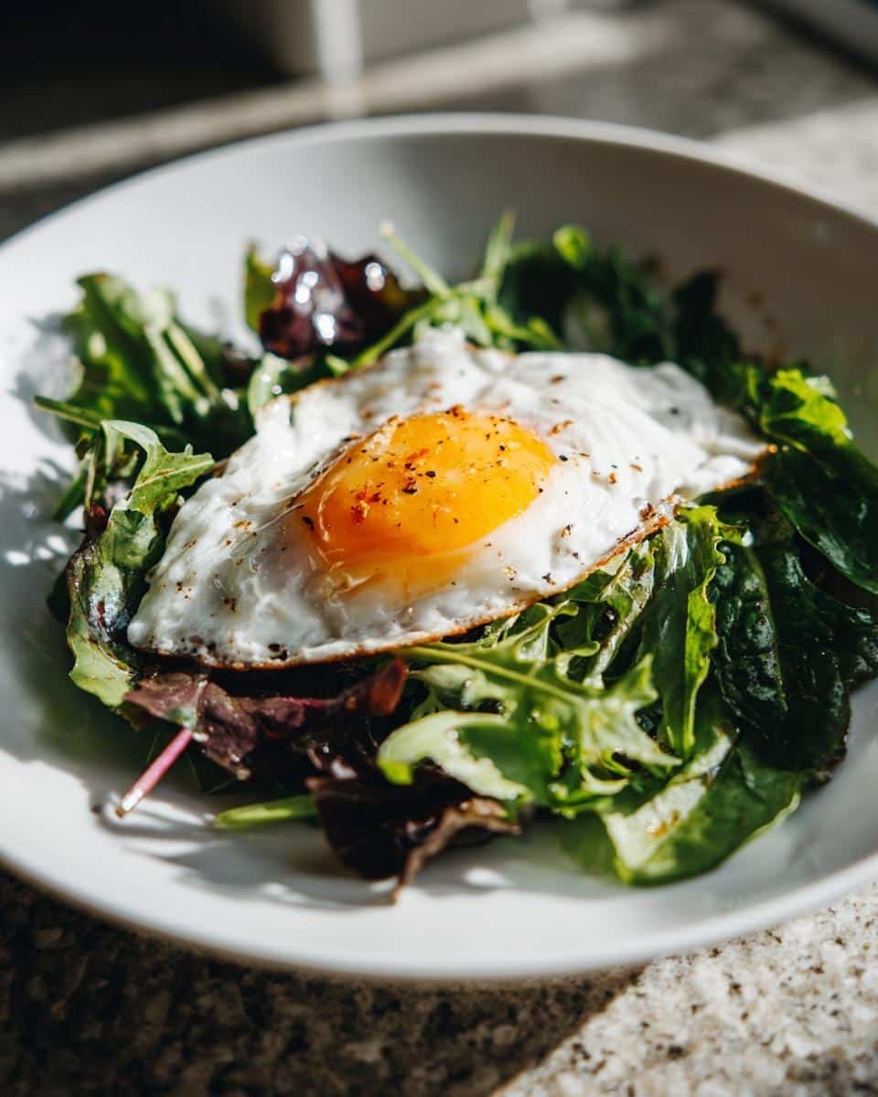 10-Minute Breakfast Salad with Poached Egg – Effortless &amp; Delicious