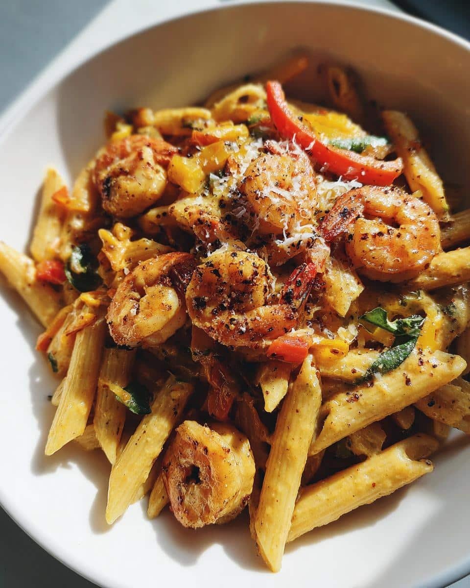 Cajun Shrimp Pasta - detail 2