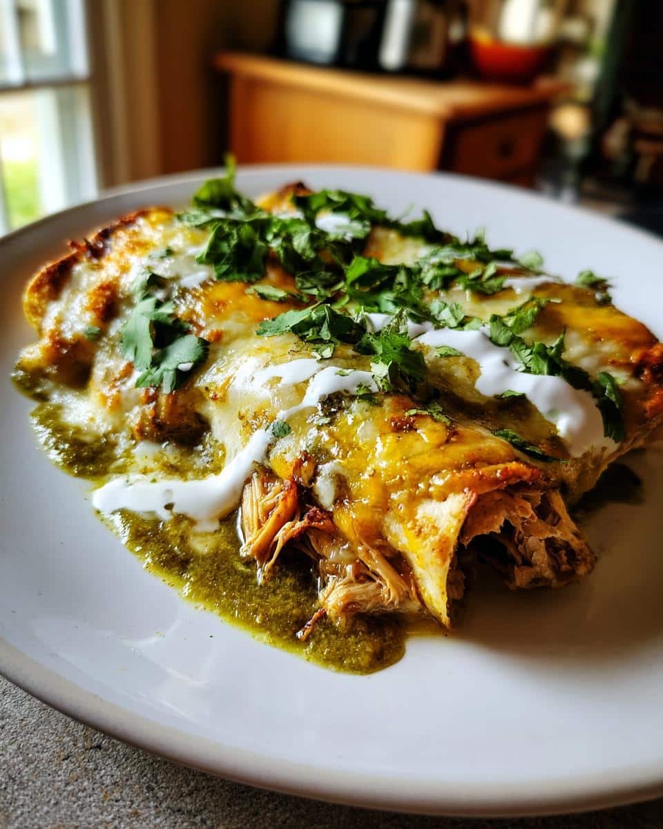 Chicken Enchiladas with Green Sauce - detail 2