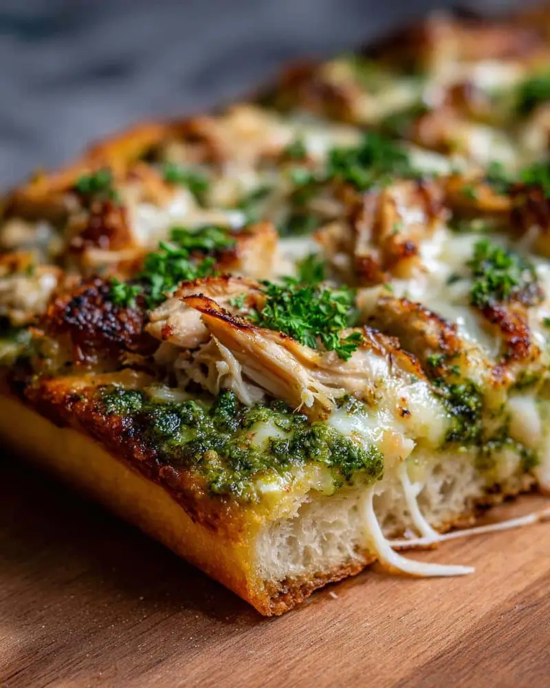 20-Minute Chicken Pesto Flatbread That Will Blow Your Mind