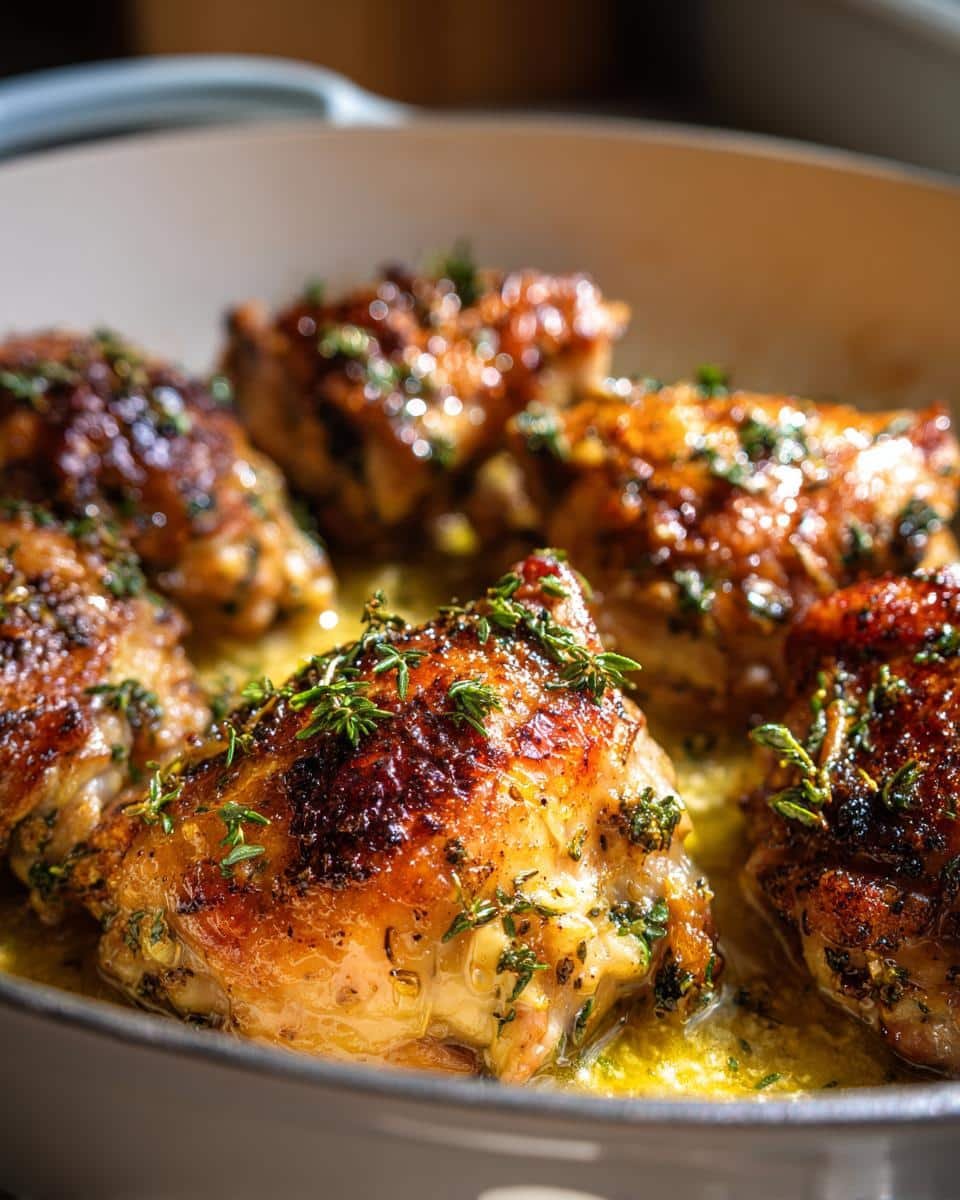 Juicy Chicken Thighs with Thyme – 30-Minute Flavor Bomb
