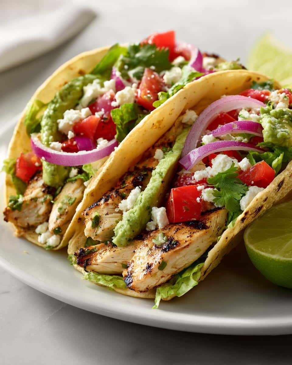 Cilantro Lime Chicken Tacos - detail 1
