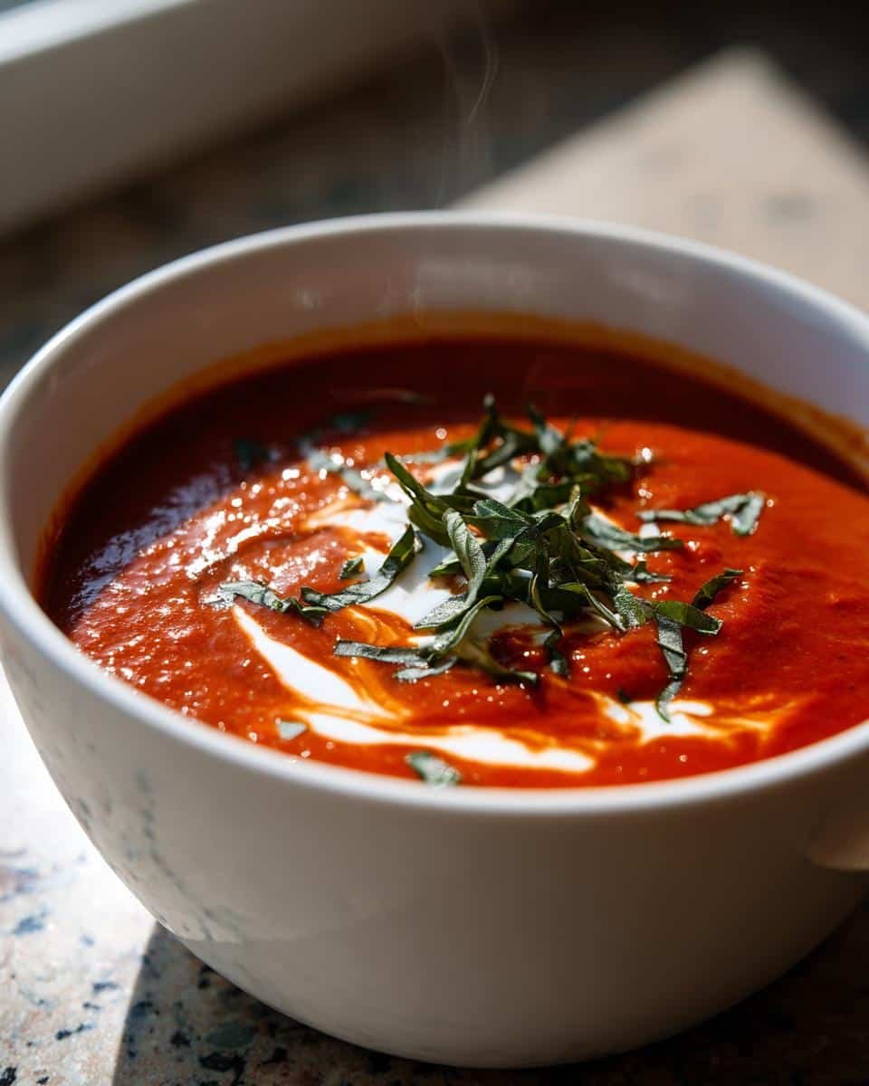 Creamy Tomato Basil Soup - detail 2