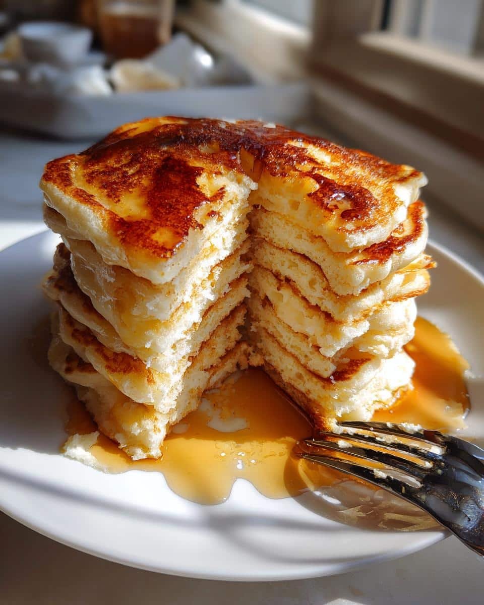 Fluffy Greek Yogurt Pancakes with 8g Protein Per Serving