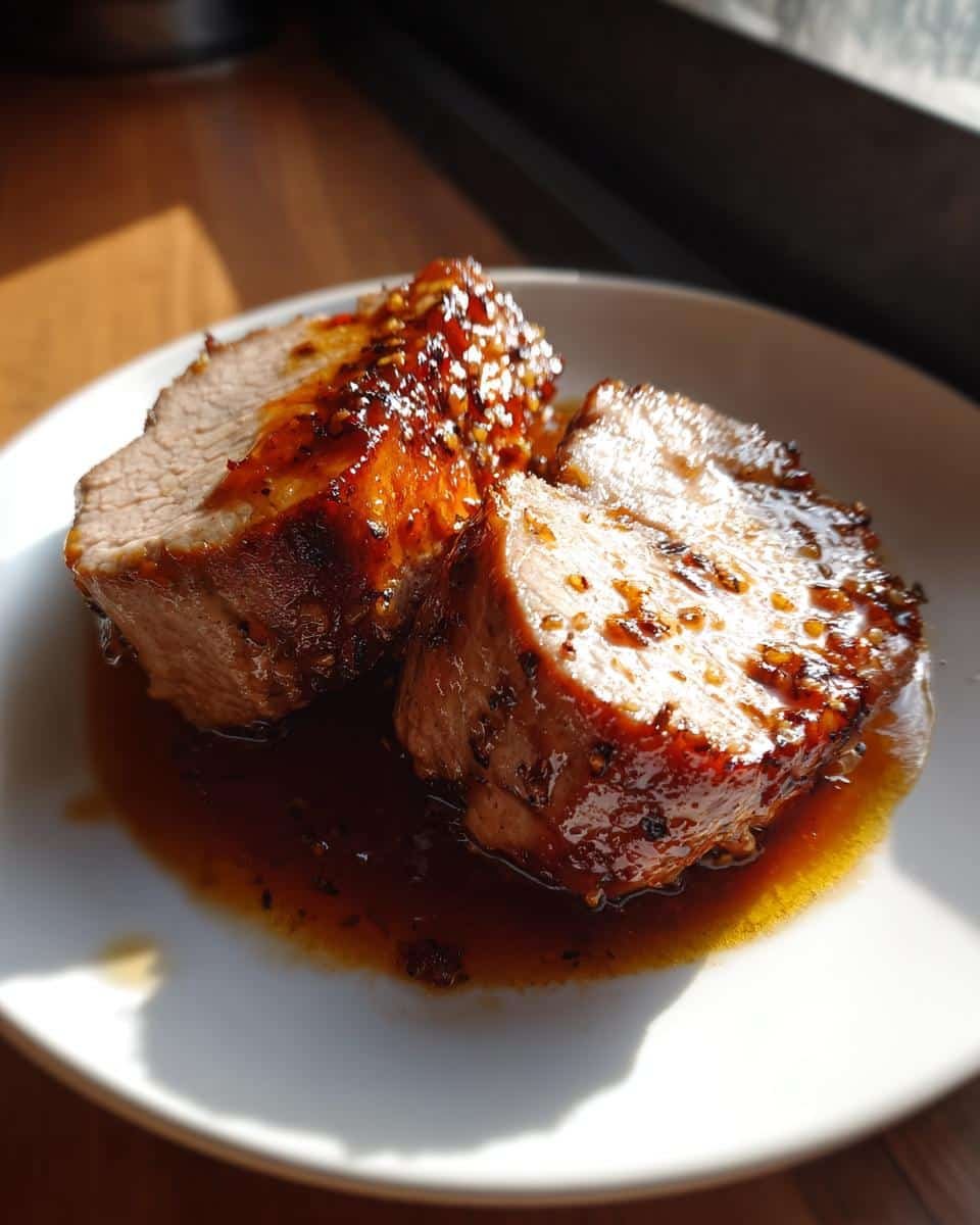 Honey Garlic Glazed Pork - detail 2