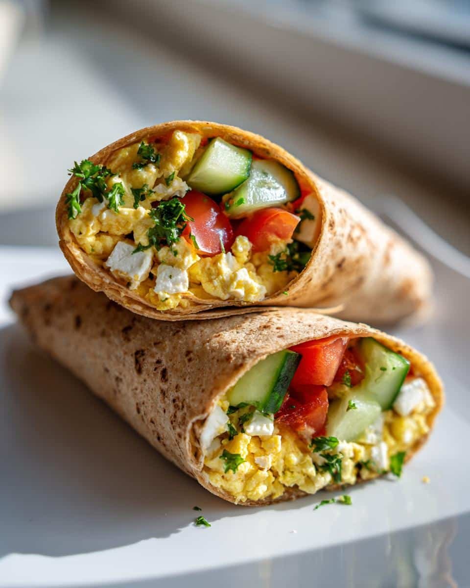 Mediterranean Egg Wraps - detail 2
