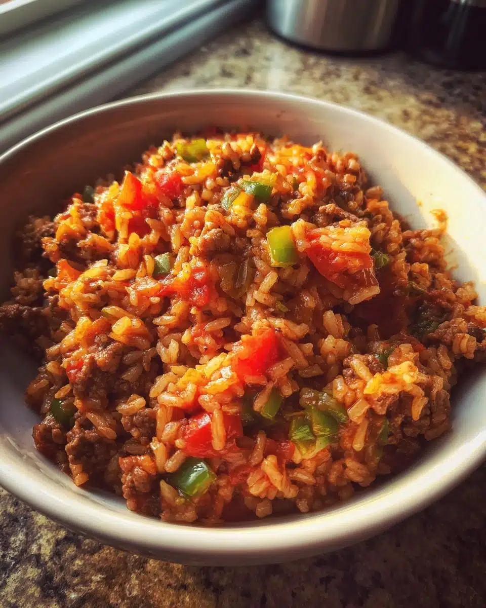 Mouthwatering One Pot Mexican Rice and Beef in 30 Minutes