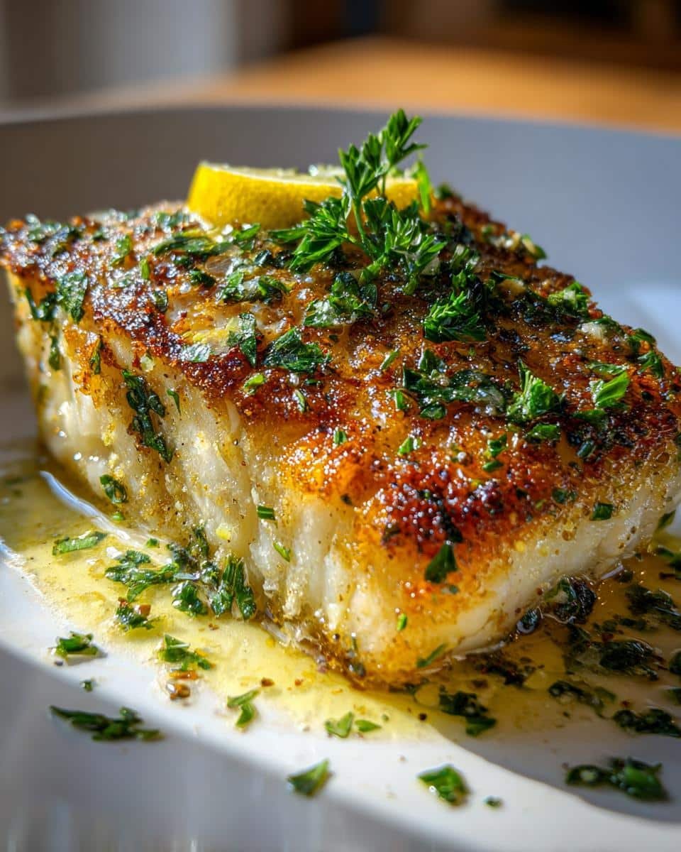 Pan Seared Cod with Lemon - detail 1