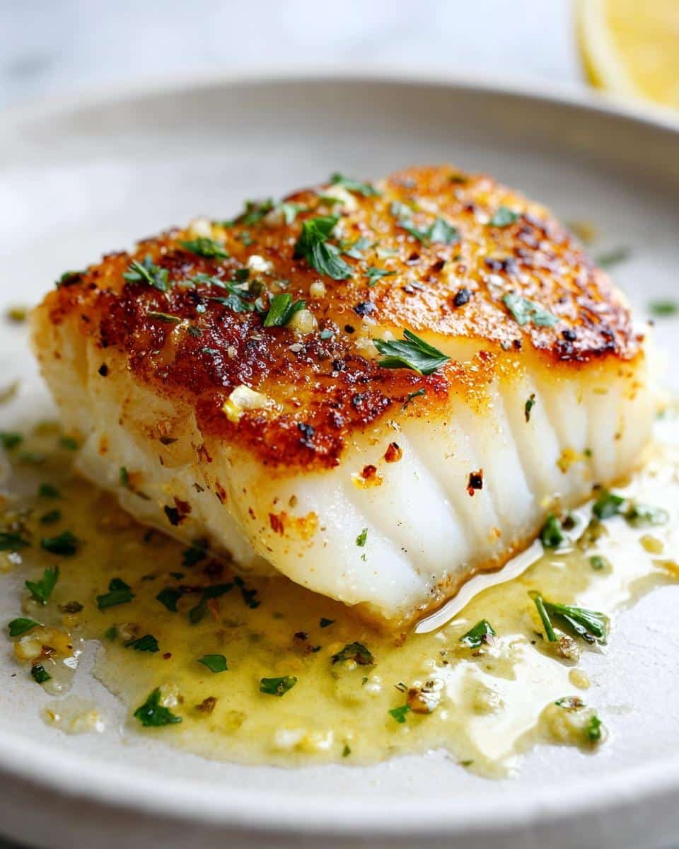 15-Minute Pan Seared Cod with Lemon – Flaky Perfection