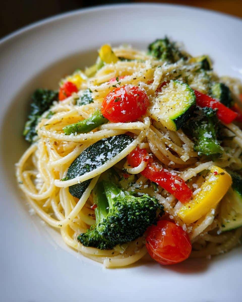 Pasta Primavera with Fresh Veggies - detail 2