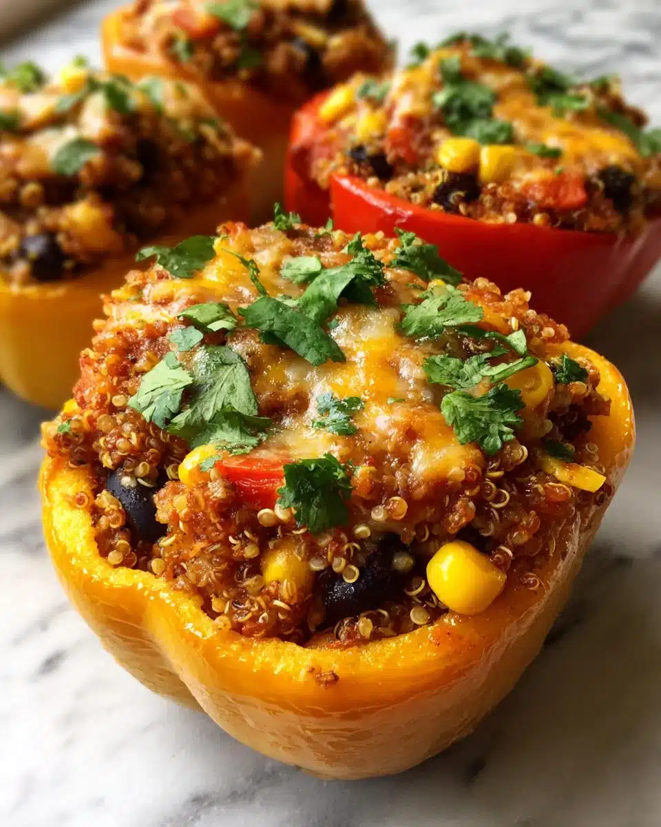 Irresistible 4-Ingredient Quinoa Stuffed Peppers Recipe