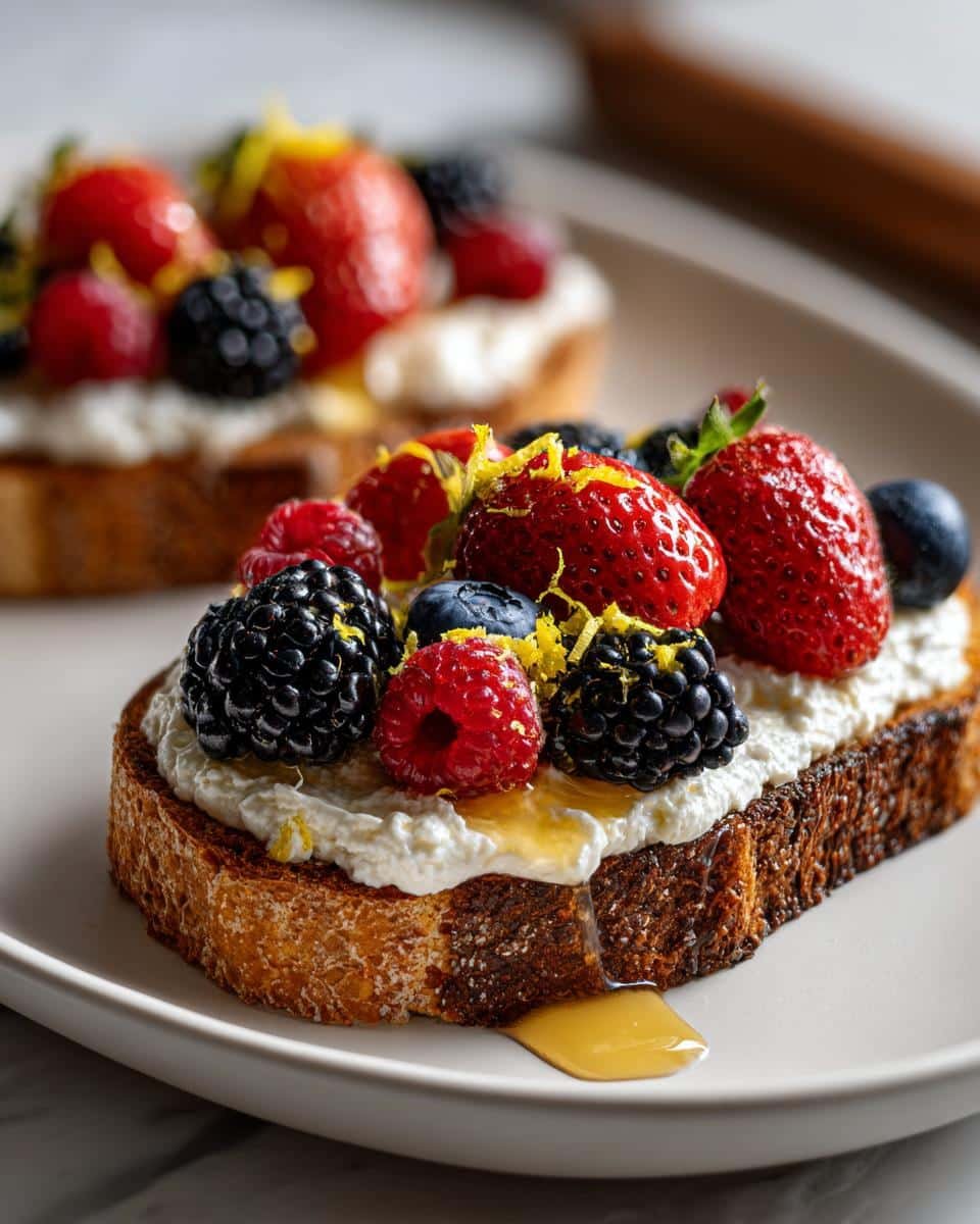 Ricotta Berry Toast - detail 1