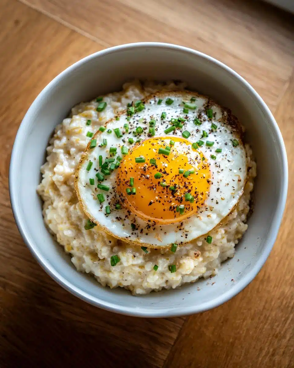 Savory Oatmeal with Egg