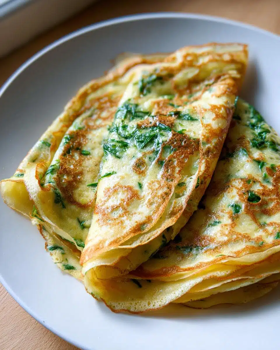 Savory Spinach Crepes
