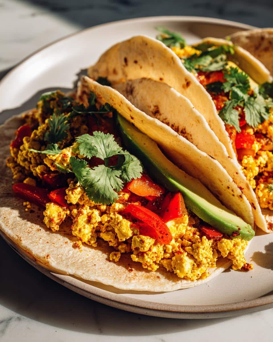 Scrambled Tofu Breakfast Tacos - detail 1