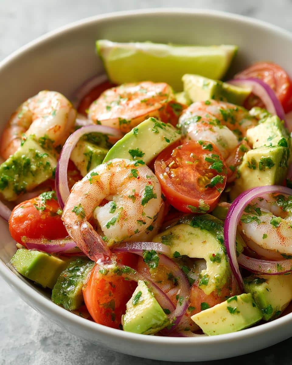 Shrimp and Avocado Salad - detail 1