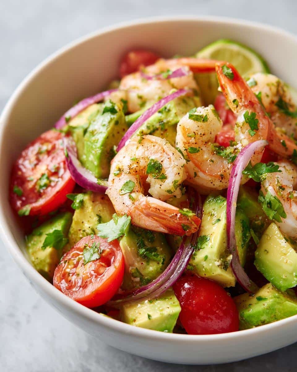 Shrimp and Avocado Salad - detail 2
