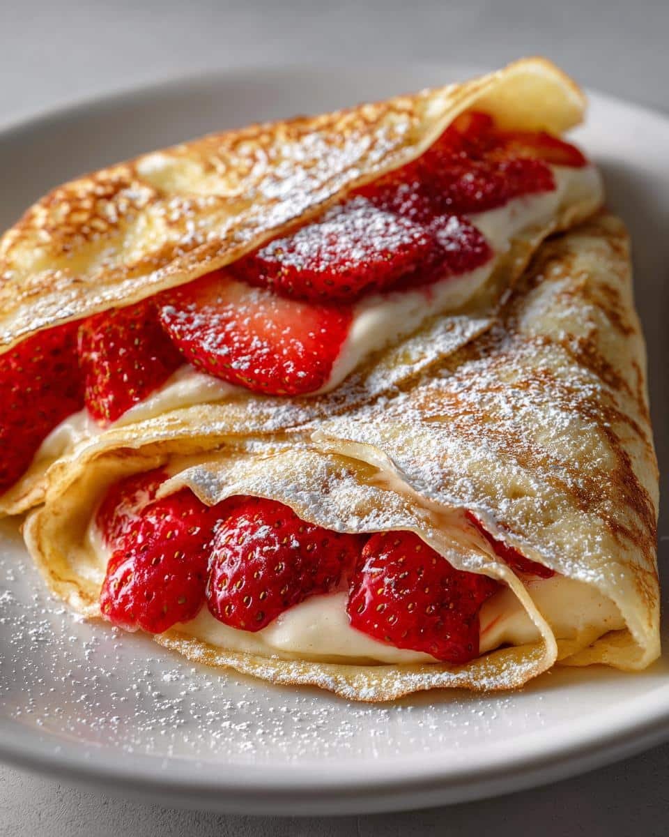 Strawberry Ricotta Crepes - detail 1