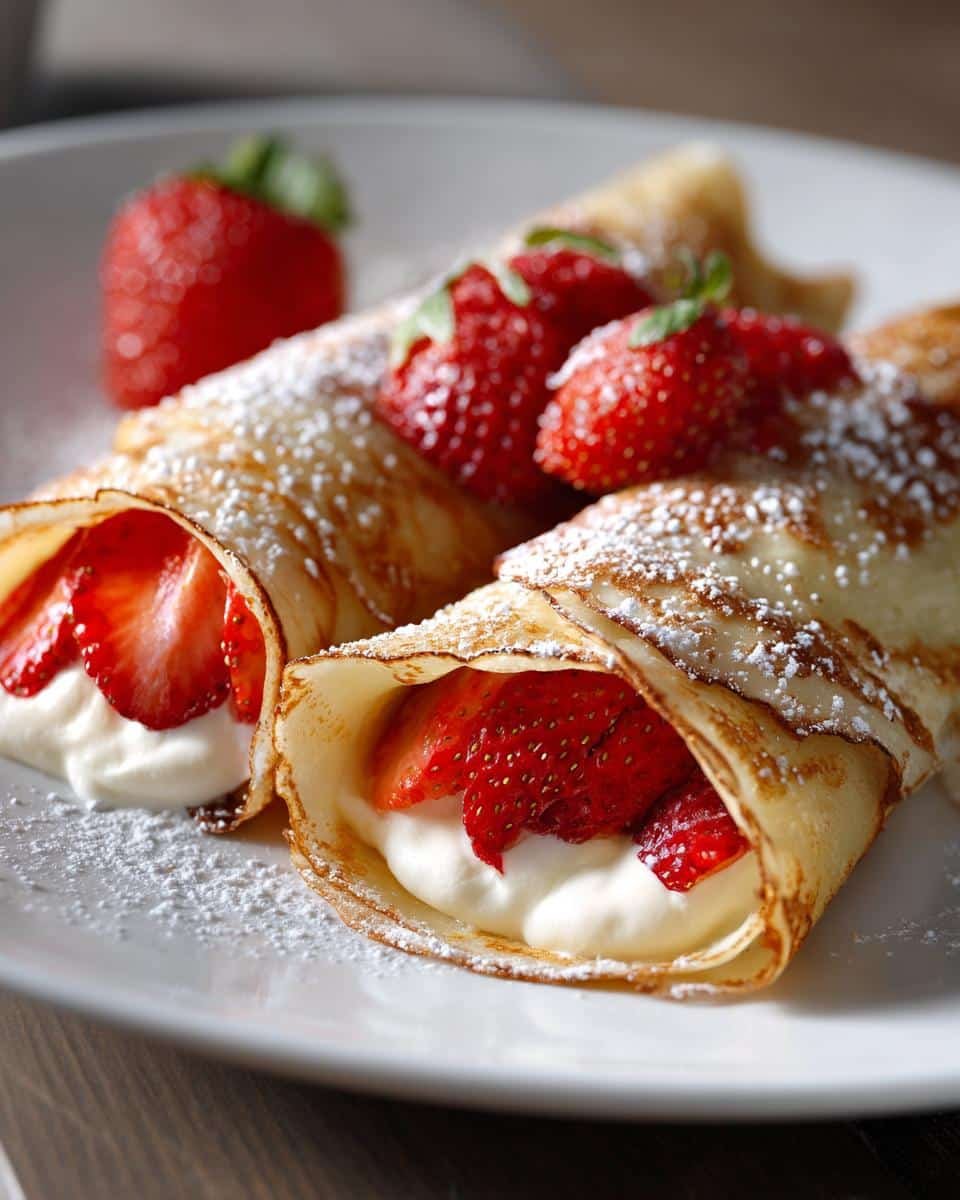 Creamy Strawberry Ricotta Crepes in 30 Magic Minutes