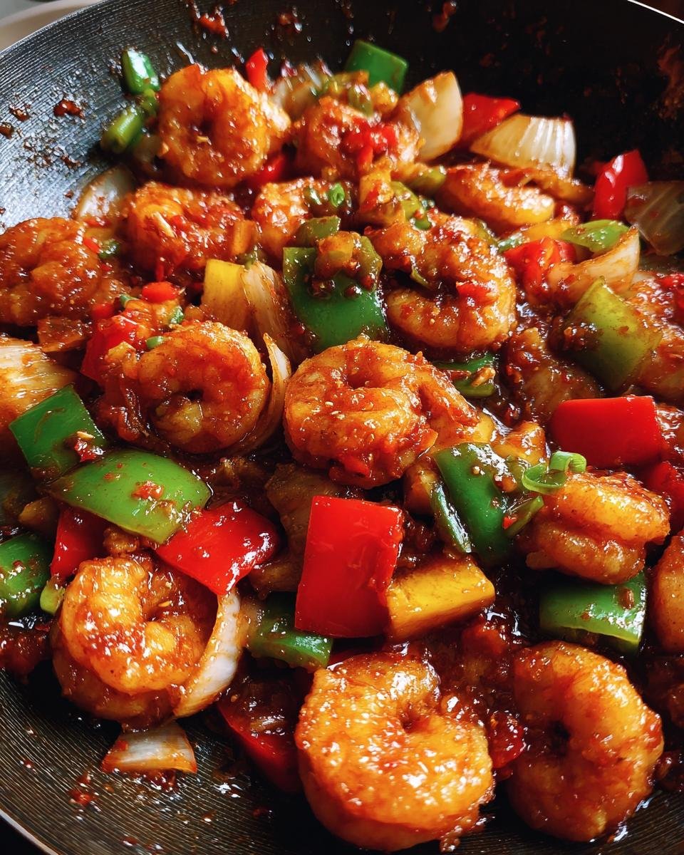 Sweet and Sour Shrimp - detail 1