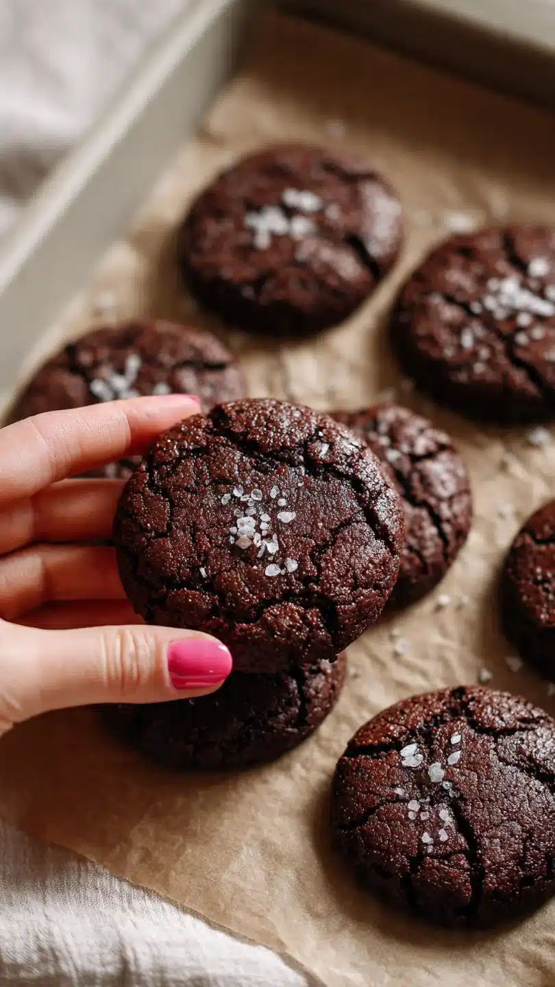 6 Ingredient Flourless Brownie Cookies